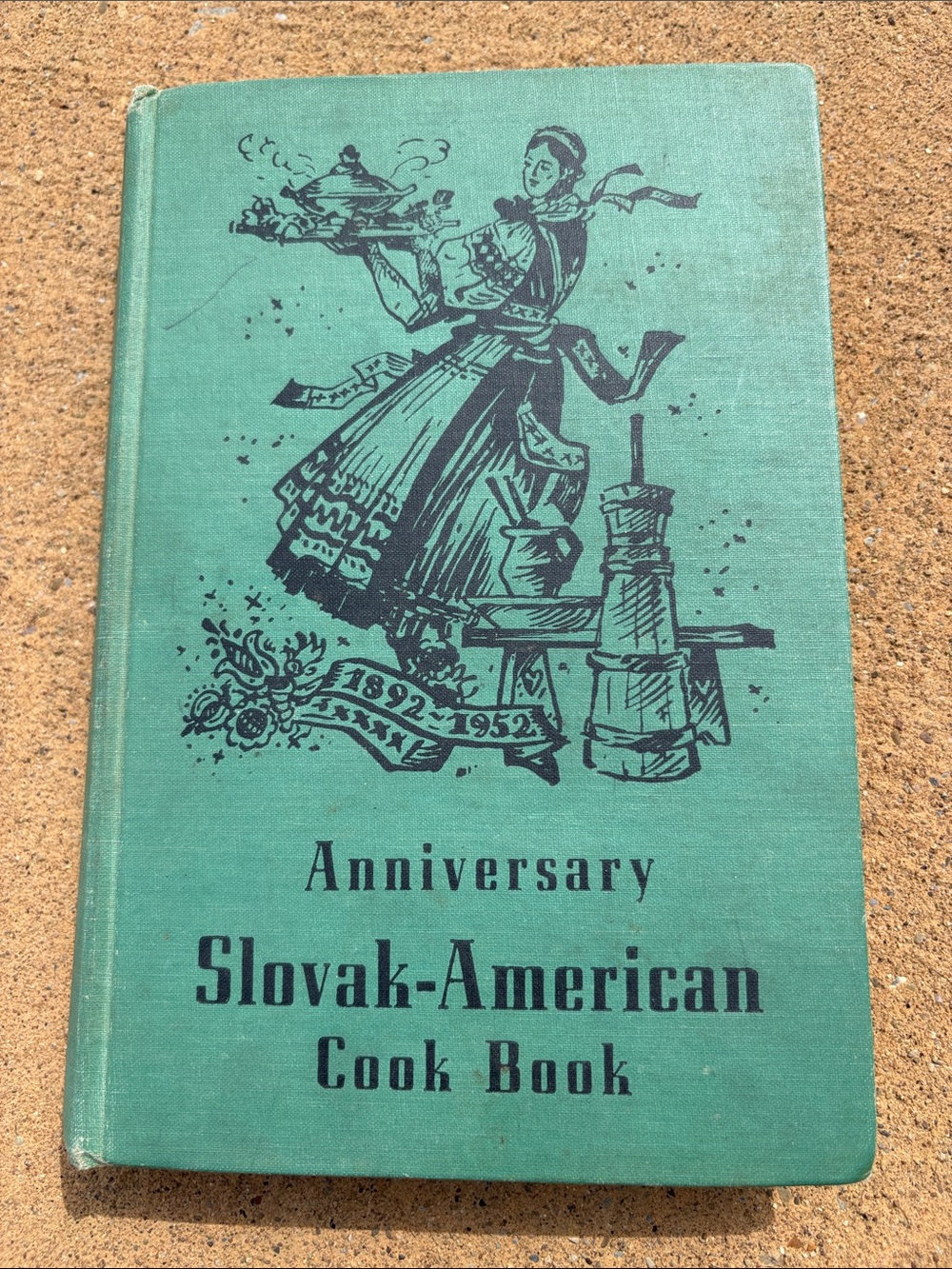 1952 Slovak-American Anniversary Hardback Cook Book -1st Catholic Slovak Ladies